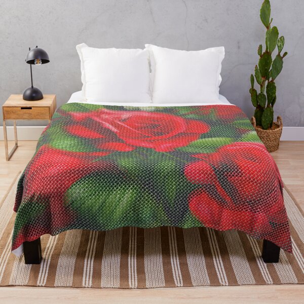Item preview, Stichy Woven Red Roses  designed and sold by Digital Attic 95.