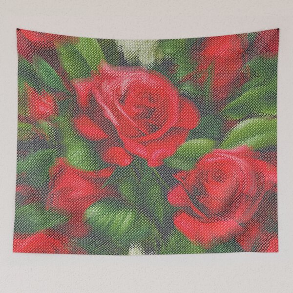 Item preview, Stichy Woven Red Roses  designed and sold by Digital Attic 95.