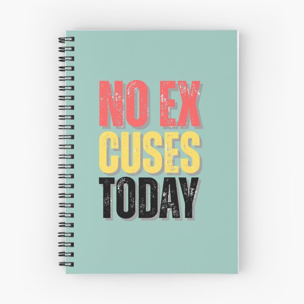 Item preview, No Excuses Today Motivational Quote Typography Design designed and sold by WallMuseStudio .