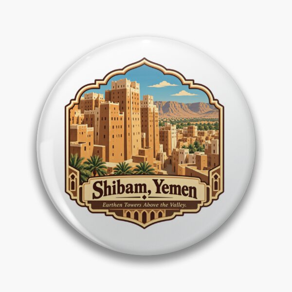 Item preview, Shibam, Yemen Earthen Towers Above The Valley Travel Destination Landmark Architecture designed and sold by Simsimah26Parks.