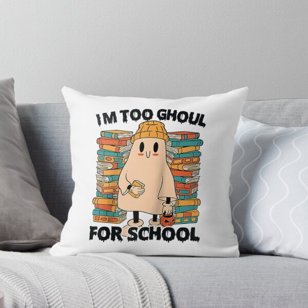 Item preview, I'm Too Ghoul For School - Spooky Ghost - Halloween Vacation Raglan Baseball Tee designed and sold by TinyHands-Art.