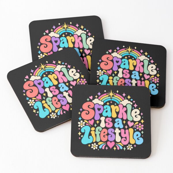 Item preview, Sparkle Is A Lifestyle Happy Positive Quote Girls Women designed and sold by JonesFlora2025.