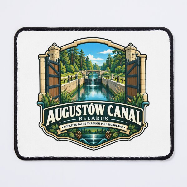 Item preview, Augustów Canal Belarus Lockside Paths Through Pine Woodland Historic Waterway Travel Destination designed and sold by Star3NowForMe.