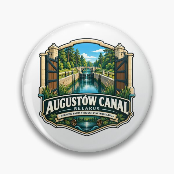 Item preview, Augustów Canal Belarus Lockside Paths Through Pine Woodland Historic Waterway Travel Destination designed and sold by Star3NowForMe.