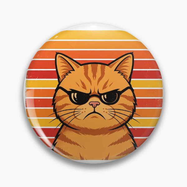 Item preview, Grumpy Cat Retro Sunset Shirt — Funny Vintage 70s Cat Tee designed and sold by Stoic-Supply-Co.