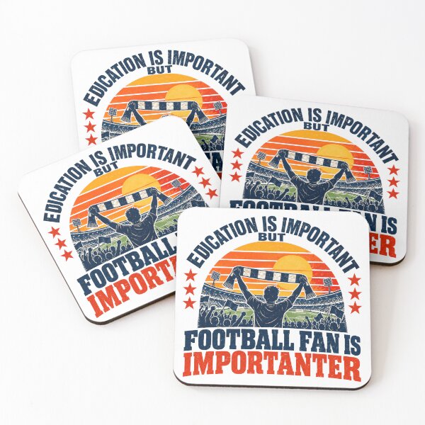 Item preview, Education Is Important But Football Fan Is Importanter Soccer Lover Game Day Quote designed and sold by NeedForParks.