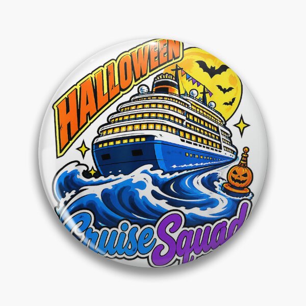 Item preview, Halloween Cruise Squad Shirt with Spooky Cruise Ship Graphic T-Shirt designed and sold by MixyMugs.
