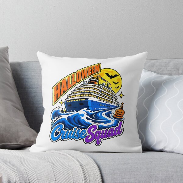 Item preview, Halloween Cruise Squad Shirt with Spooky Cruise Ship Graphic T-Shirt designed and sold by MixyMugs.