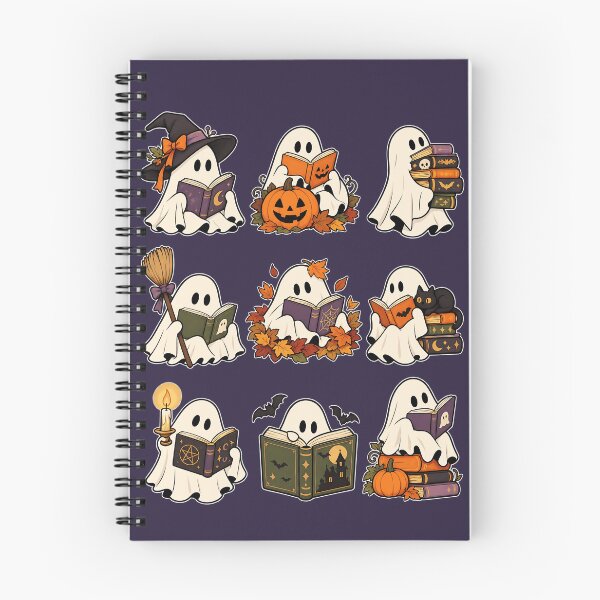 Item preview, Cute Ghosts Reading Books Halloween Bookworm designed and sold by Moo7shop.