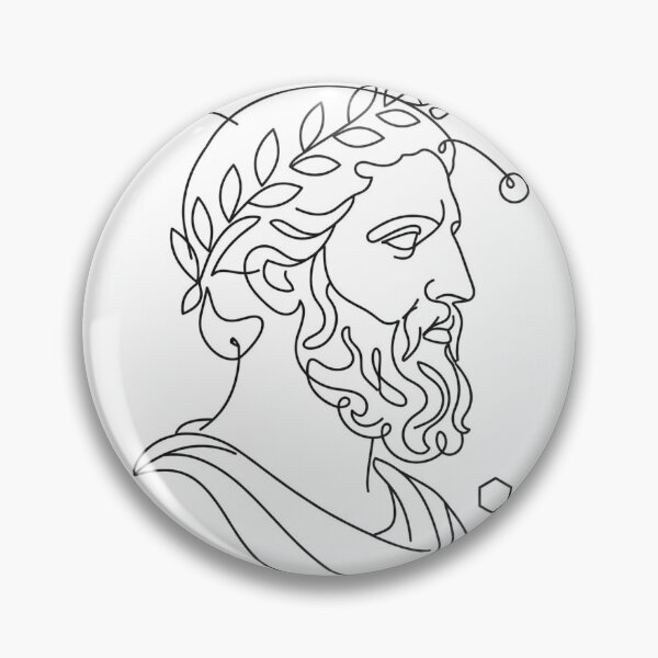 Item preview, Stoic Philosopher Line Art Shirt — Minimalist Stoicism Tee designed and sold by Stoic-Supply-Co.