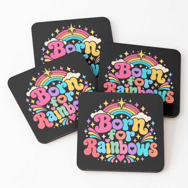 Item preview, Born For Rainbows Colorful Joyful Happy Positive designed and sold by JonesFlora2025.
