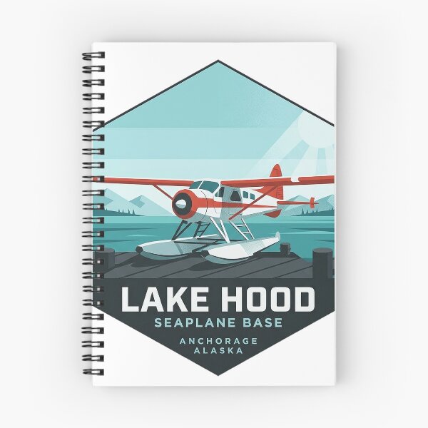 Item preview, Lake Hood Seaplane Base Geometric Sticker - Anchorage Alaska Bush Plane designed and sold by DetourDgn.