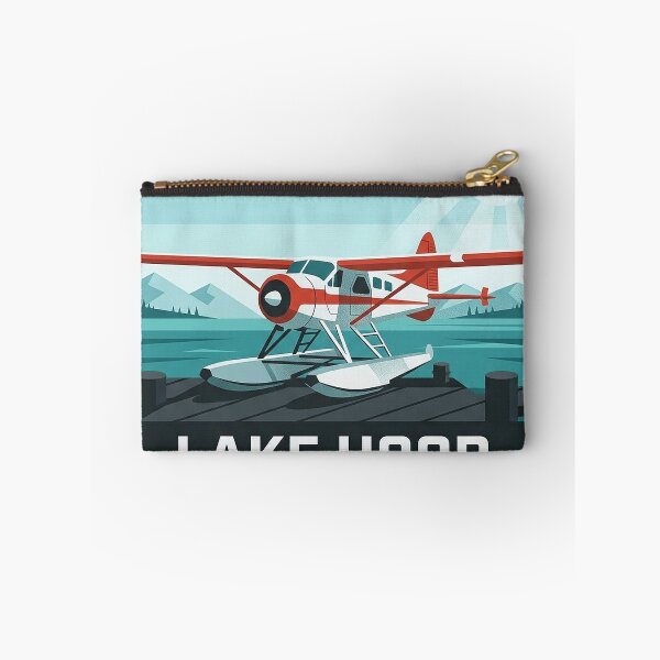 Item preview, Lake Hood Seaplane Base Geometric Sticker - Anchorage Alaska Bush Plane designed and sold by DetourDgn.
