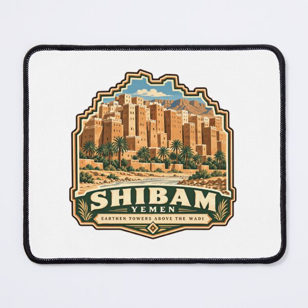 Item preview, Shibam Yemen Earthen Towers Above The Wadi Historic City Travel Landmark designed and sold by Simsimah26Parks.