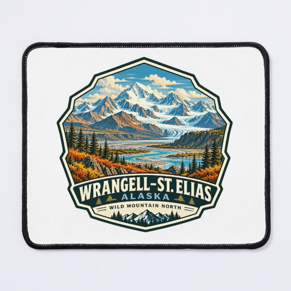 Item preview, Wrangell-St. Elias Alaska Wild Mountain North National Park Travel designed and sold by Star3NowForMe.