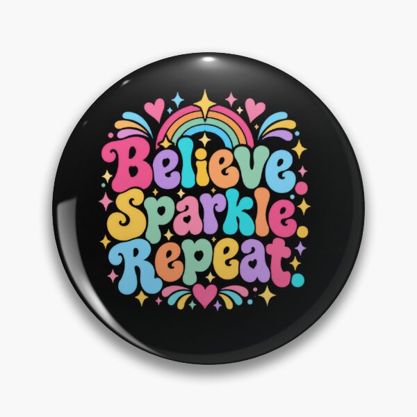 Item preview, Believe Sparkle Repeat Positive Motivation Affirmation Optimism Dreamer designed and sold by JonesFlora2025.