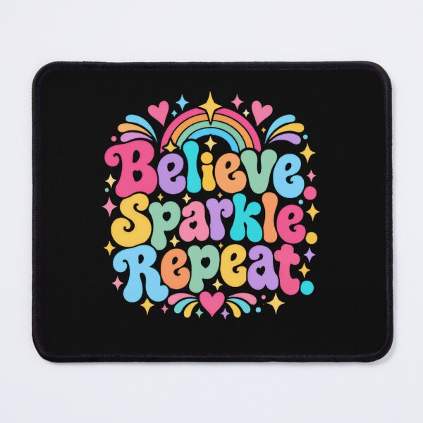Item preview, Believe Sparkle Repeat Positive Motivation Affirmation Optimism Dreamer designed and sold by JonesFlora2025.