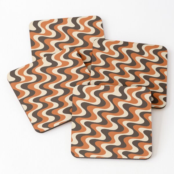 Item preview, Retro 70s Wavy Swirl Seamless Pattern designed and sold by Skyrocketz.