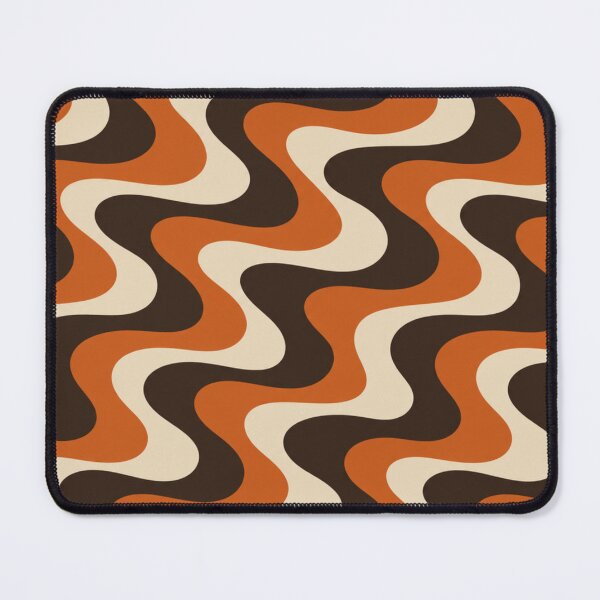Item preview, Retro 70s Wavy Swirl Seamless Pattern designed and sold by Skyrocketz.