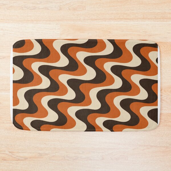 Item preview, Retro 70s Wavy Swirl Seamless Pattern designed and sold by Skyrocketz.