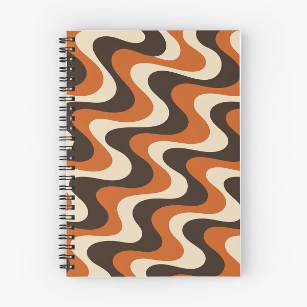 Item preview, Retro 70s Wavy Swirl Seamless Pattern designed and sold by Skyrocketz.
