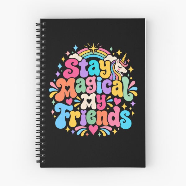 Item preview, Stay Magical My Friends Unicorn Rainbow Friendship Positive Inspirational designed and sold by JonesFlora2025.