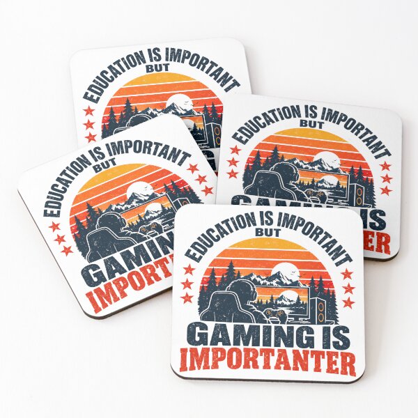 Item preview, Education Is Important But Gaming Is Importanter Gamer Video Game Enthusiast designed and sold by NeedForParks.