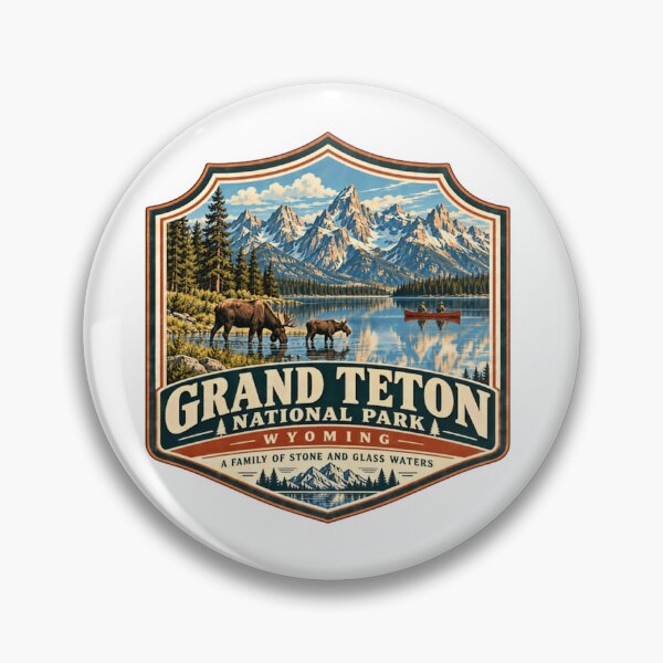 Item preview, Grand Teton National Park Wyoming A Family Of Stone And Glass Waters Mountain Lake Wildlife Travel Souvenir designed and sold by Simsimah26Parks.