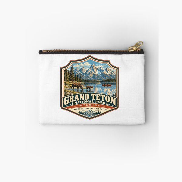 Item preview, Grand Teton National Park Wyoming A Family Of Stone And Glass Waters Mountain Lake Wildlife Travel Souvenir designed and sold by Simsimah26Parks.