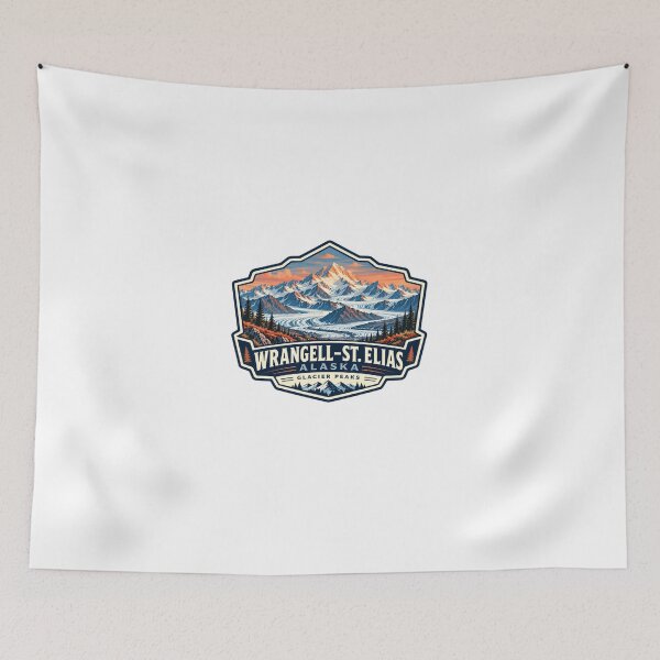 Item preview, Wrangell-St. Elias Alaska Glacier Peaks National Park Travel designed and sold by Star3NowForMe.