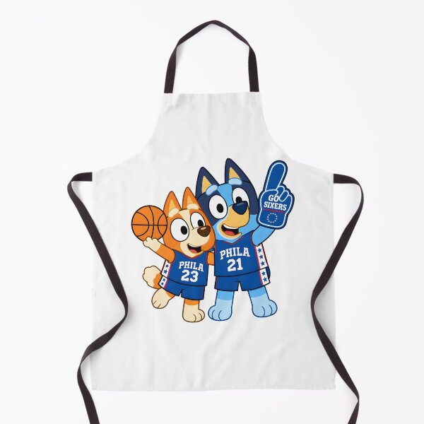 Item preview, Bluey & Bingo 76ers Basketball designed and sold by Kleinpixel.