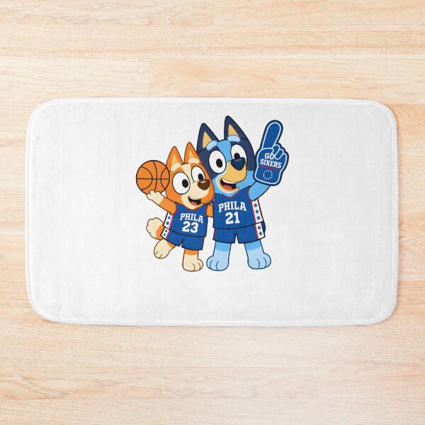 Item preview, Bluey & Bingo 76ers Basketball designed and sold by Kleinpixel.