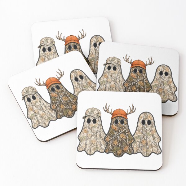 Item preview, Men's Camo Ghost Hunting Halloween Spooky Woodland Design Performance T-Shirt designed and sold by Stickerbynp1.