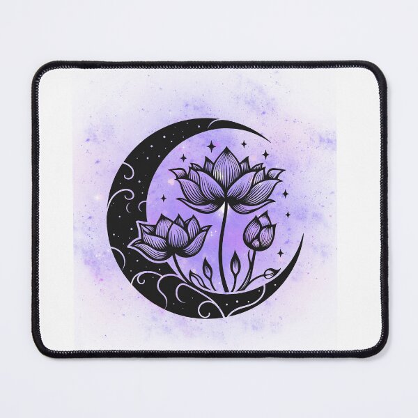 Item preview, Purple moon flower designed and sold by Kennedy Fun Tee's.