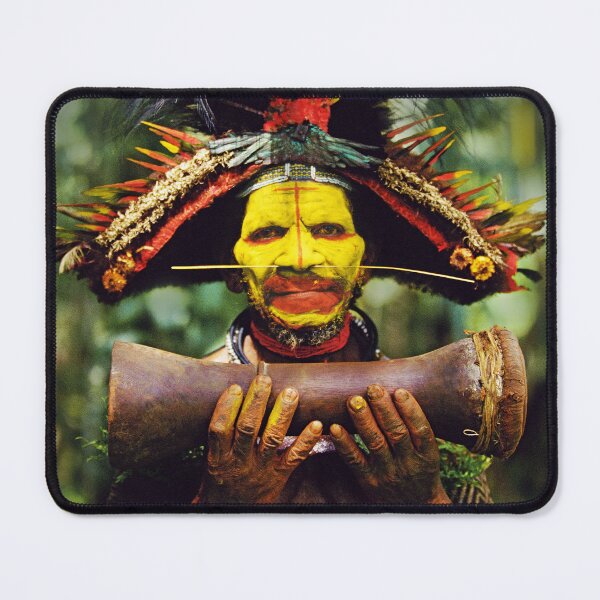 Item preview, Papua New Guinea Wigman Art Photo designed and sold by DEC02.