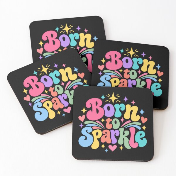 Item preview, Born To Sparkle Positive Vibes Empowerment Girls Women designed and sold by JonesFlora2025.