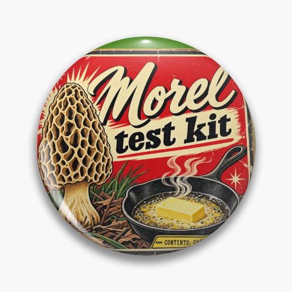 Item preview, Morel Test Kit Cast Iron Butter - Funny Mushroom Cook designed and sold by LottiesLuck.