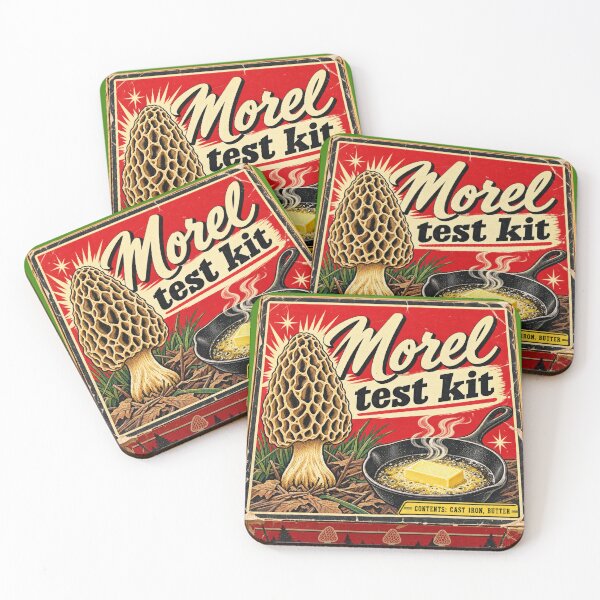 Item preview, Morel Test Kit Cast Iron Butter - Funny Mushroom Cook designed and sold by LottiesLuck.