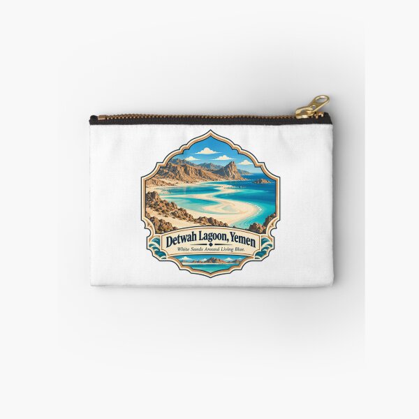 Item preview, Detwah Lagoon Yemen White Sands Around Living Blue Traveler Destination designed and sold by Star3NowForMe.