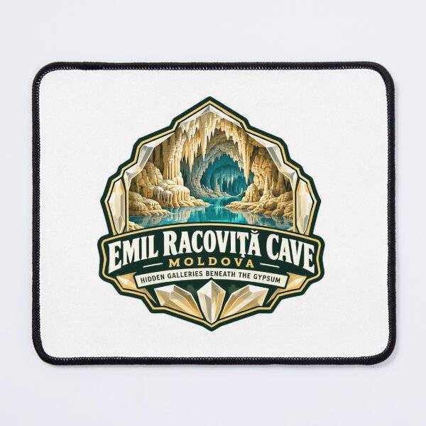 Item preview, Emil Racoviță Cave Moldova Hidden Galleries Beneath The Gypsum Caving Geology Explorer Traveler designed and sold by Simsimah26Parks.