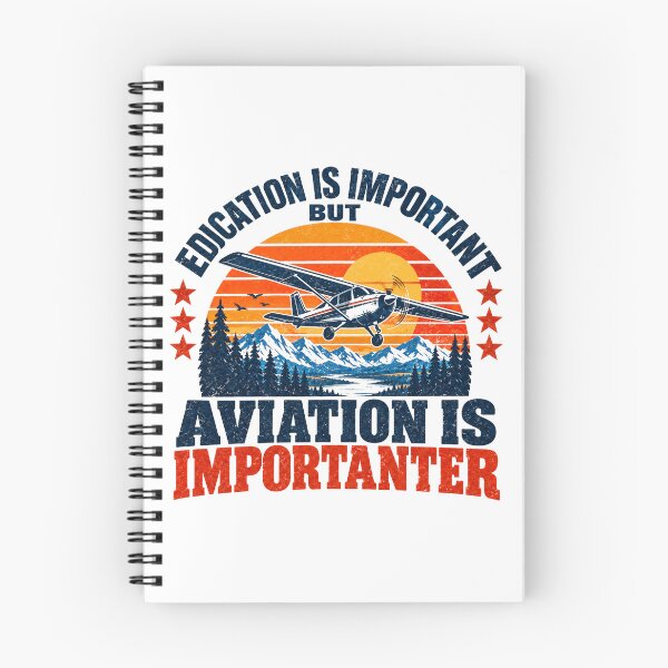 Item preview, Edication Is Important But Aviation Is Importanter Pilot Flying Aviation Enthusiast designed and sold by NeedForParks.