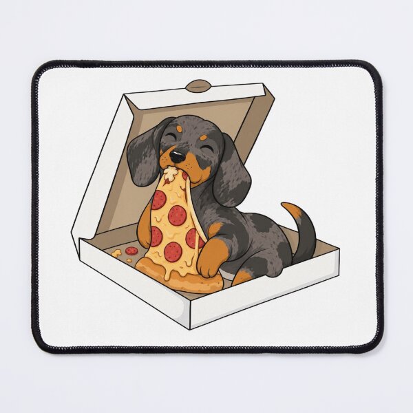Item preview, Pizza Loving Dachshund designed and sold by wingoo22.