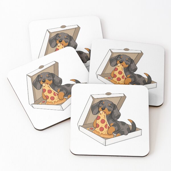 Item preview, Pizza Loving Dachshund designed and sold by wingoo22.