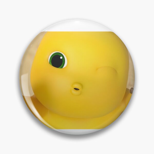 Item preview, Dino Yellow Kiss - Kawaii Wink and Lots of Love designed and sold by conamor-bymel.
