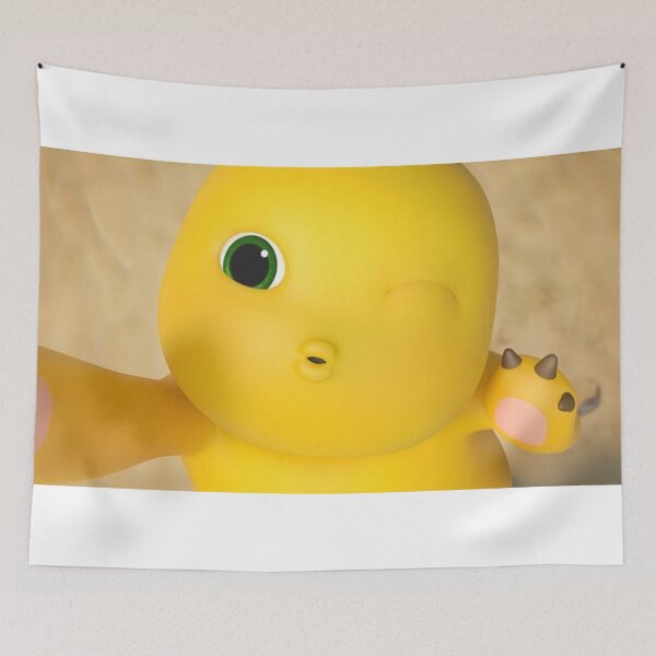 Item preview, Dino Yellow Kiss - Kawaii Wink and Lots of Love designed and sold by conamor-bymel.