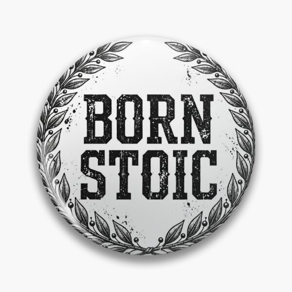 Item preview, Born Stoic Shirt — Laurel Wreath Stoicism Typography Tee designed and sold by Stoic-Supply-Co.