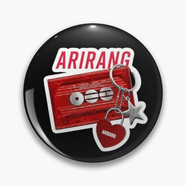 Item preview, BTS ARIRANG Cassette Tape Vintage Keychain Sticker | Kpop Comeback World Tour Merch designed and sold by Palette & Hue.