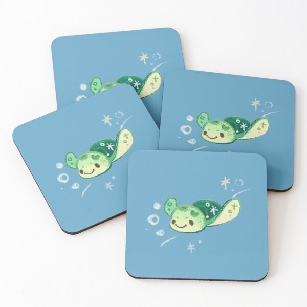 Item preview, Cute Green Turtle Drawing designed and sold by iloveyourcupid.