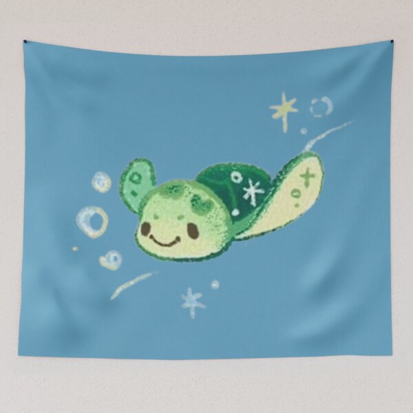 Item preview, Cute Green Turtle Drawing designed and sold by iloveyourcupid.