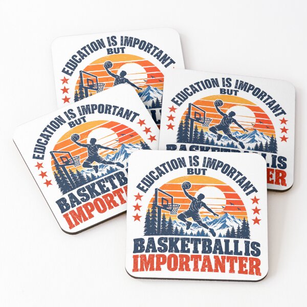 Item preview, Education Is Important But Basketball Is Importanter Basketball Player Fan Athlete designed and sold by NeedForParks.
